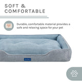 Arlo® Large Blue Plaid Dog Bed