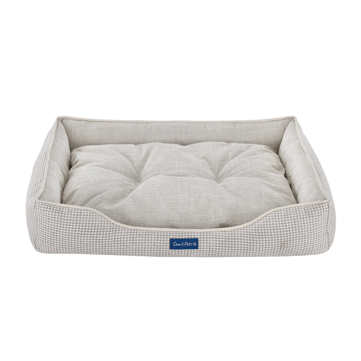 Arlo® Medium Brown Plaid Dog Bed