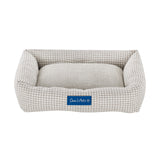 Arlo® Small Brown Plaid Bolster Dog Bed