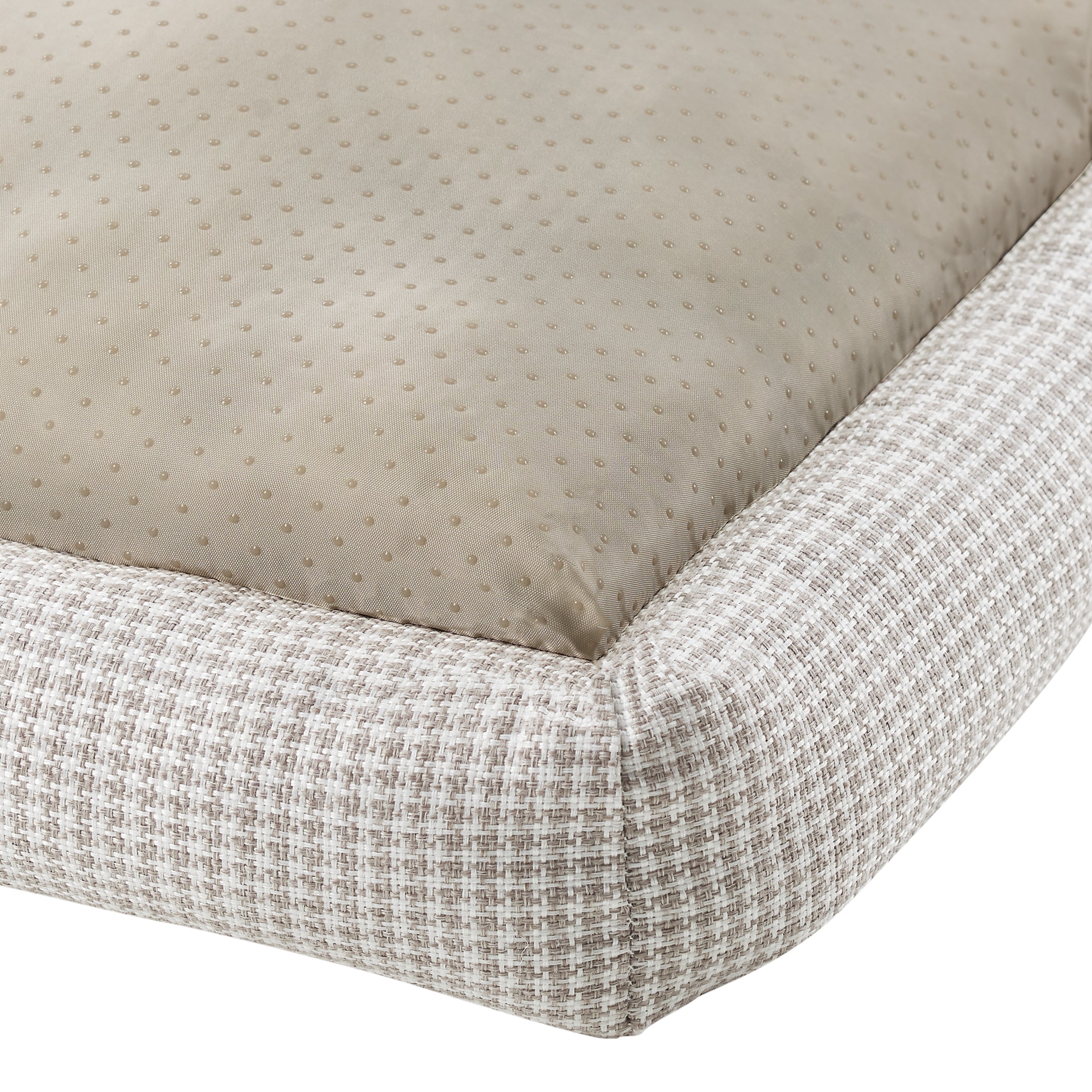 Arlo® Small Brown Plaid Bolster Dog Bed