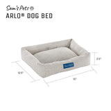 Arlo® Small Brown Plaid Bolster Dog Bed