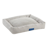 Arlo® Medium Brown Plaid Bolster Dog Bed