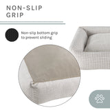 Arlo® Medium Brown Plaid Bolster Dog Bed
