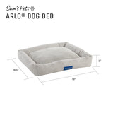 Arlo® Medium Brown Plaid Bolster Dog Bed