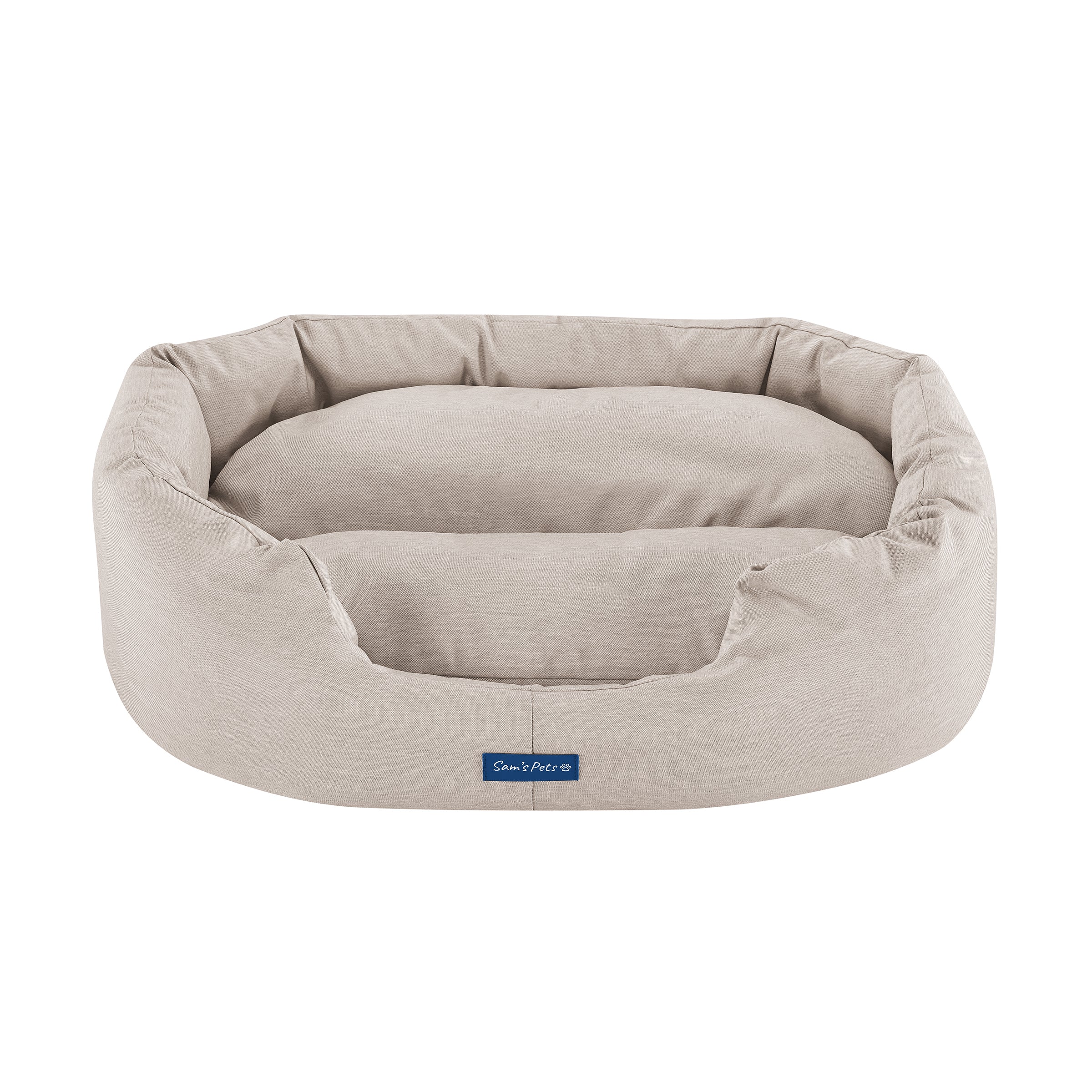 Missy® Small Beige Round Dog Bed
