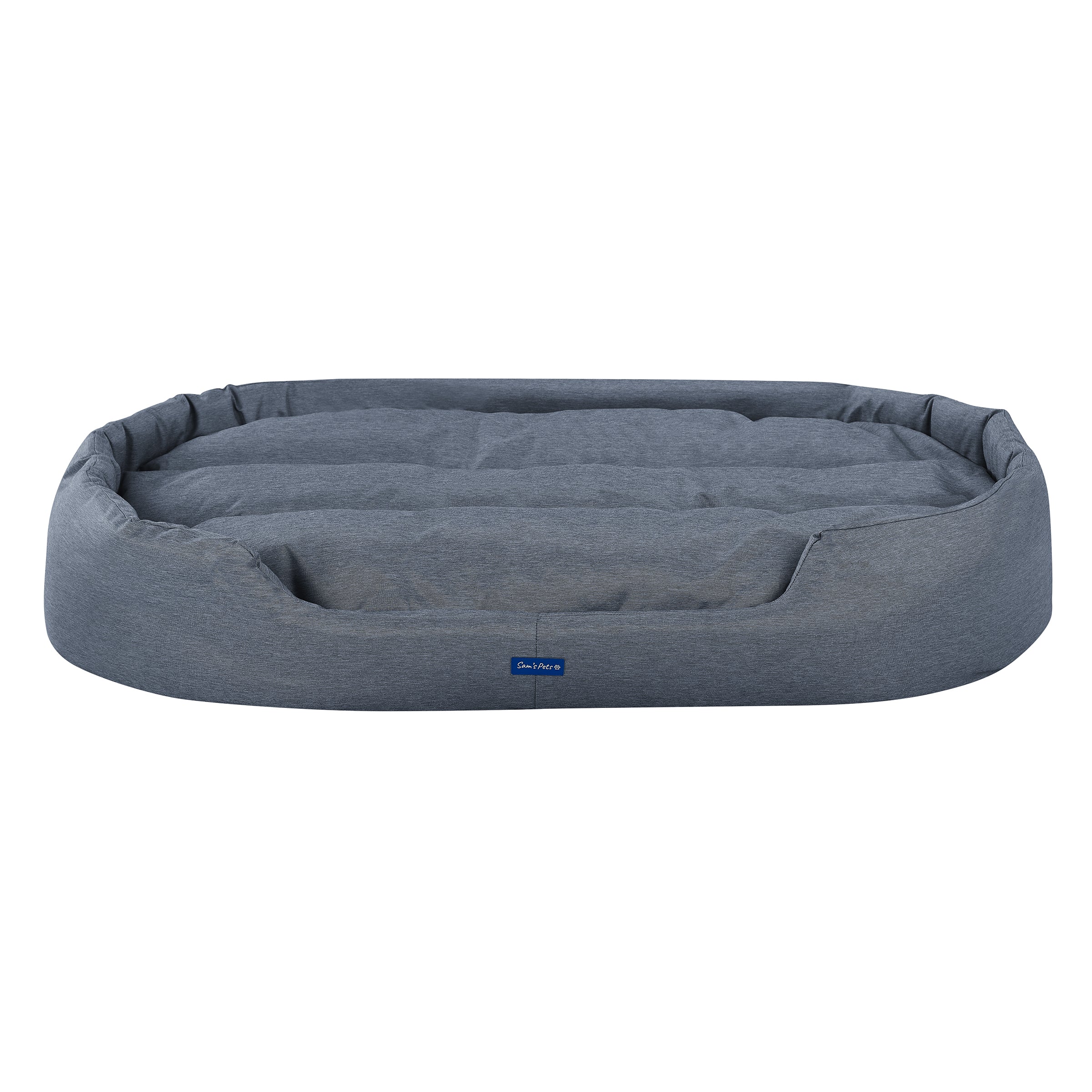 Missy® Extra Large Navy Blue Round Dog Bed