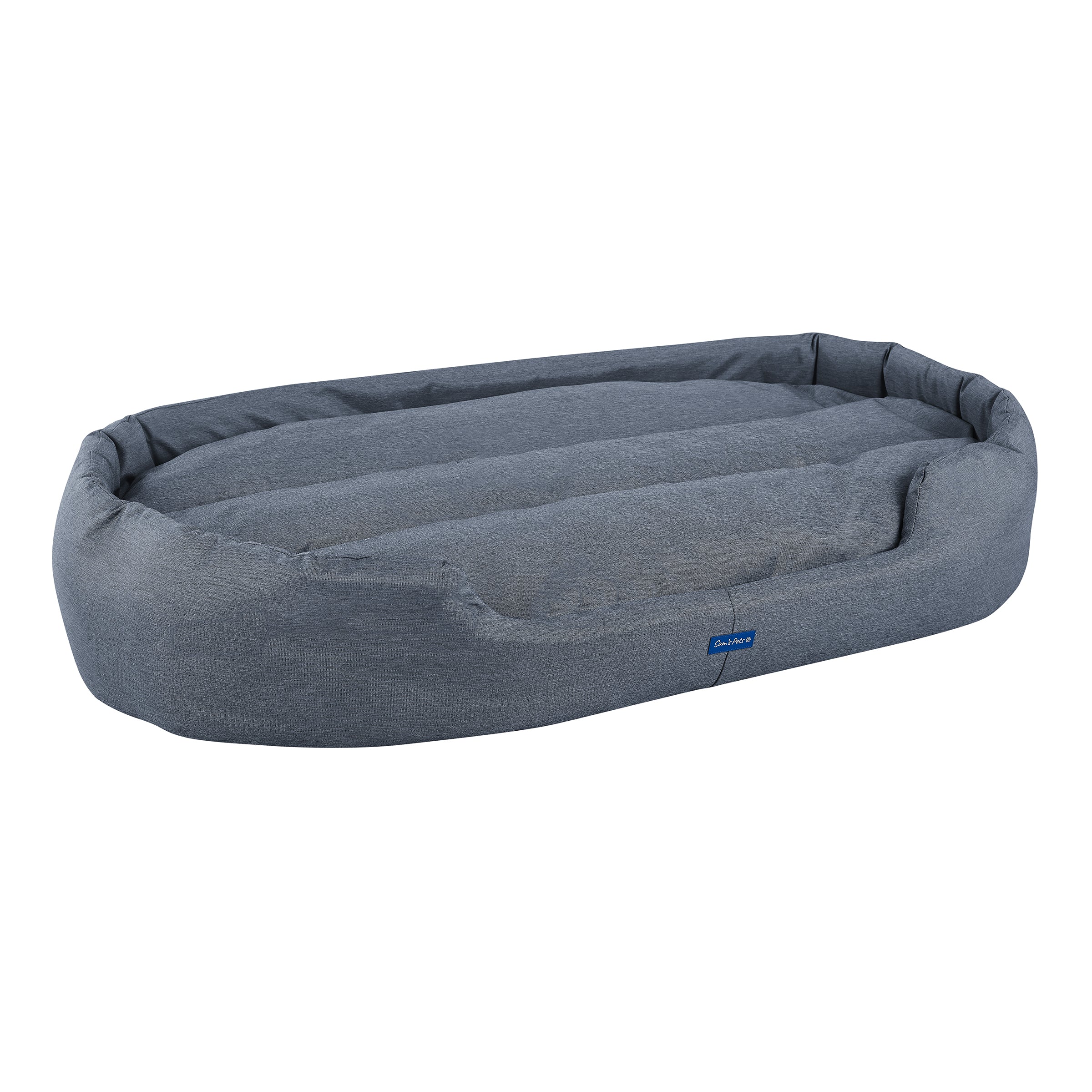 Missy® Extra Large Navy Blue Round Dog Bed