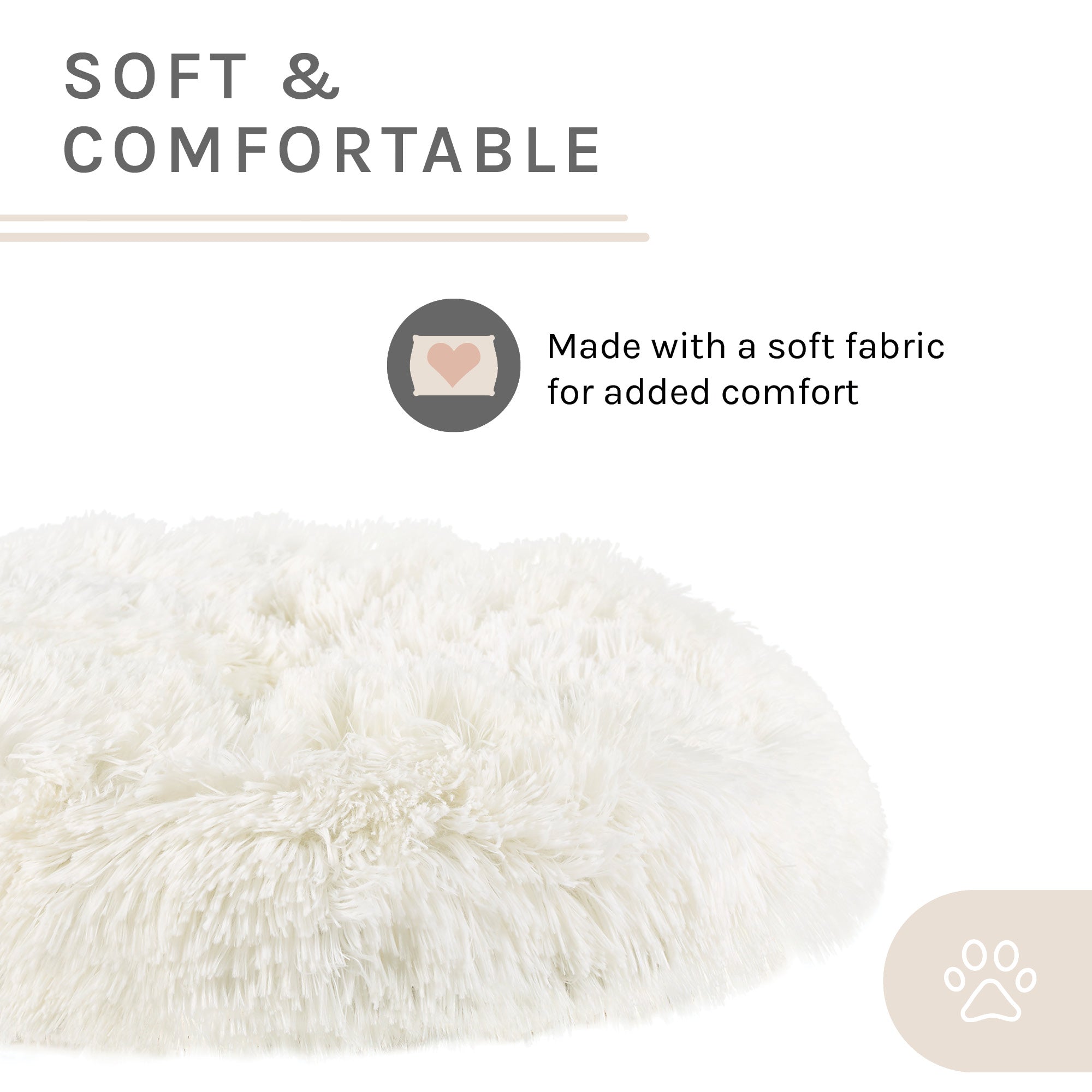 Kuai Dog Bed Bent Wood Faux Fur Small Light Brown
