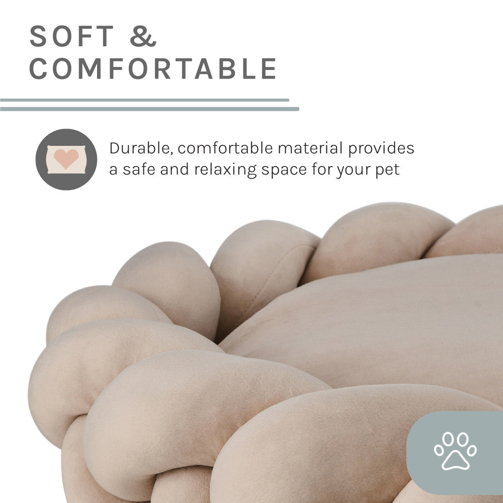 Ivy 27'' Dog Bed In Beige