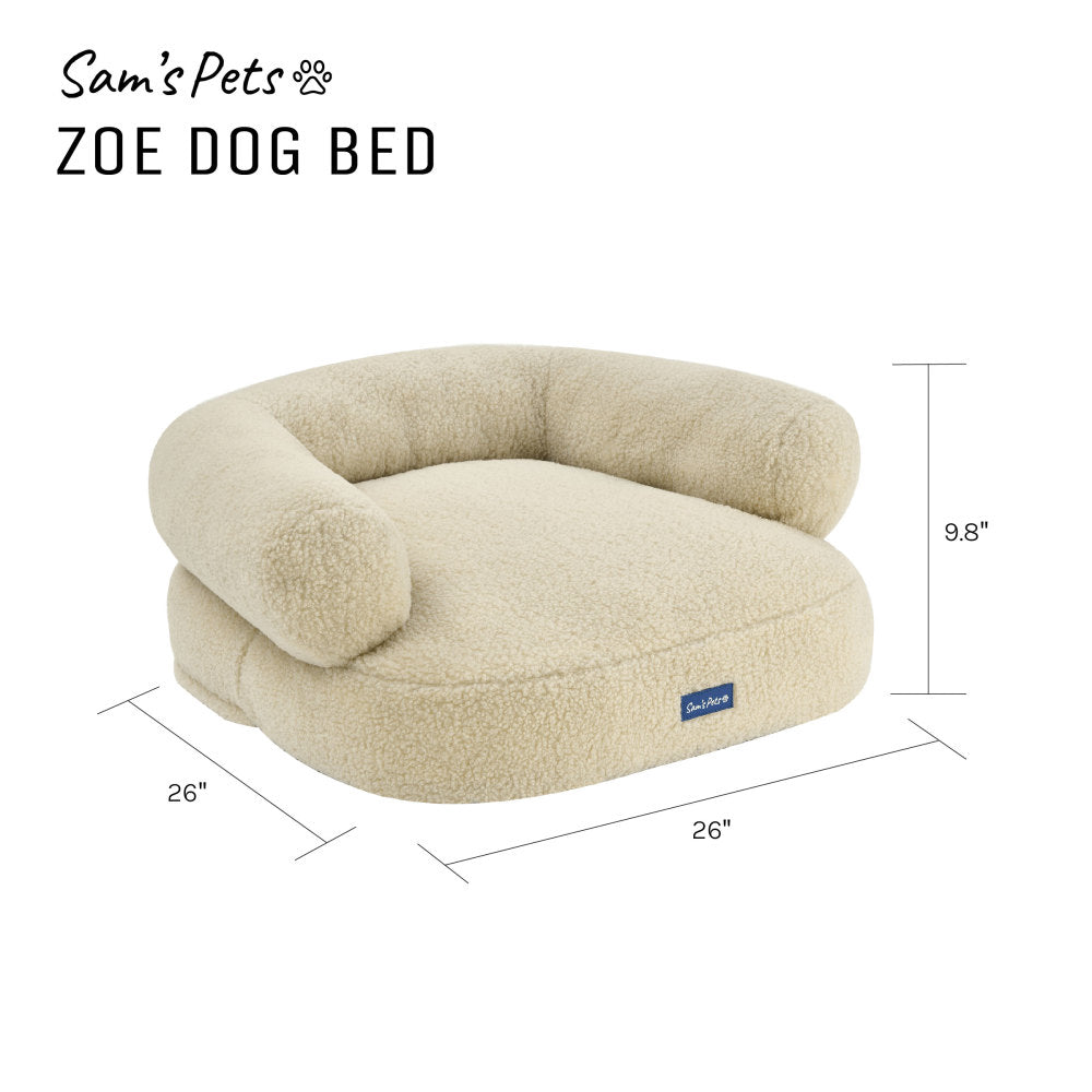 Zoe 26'' Dog Bed In Beige