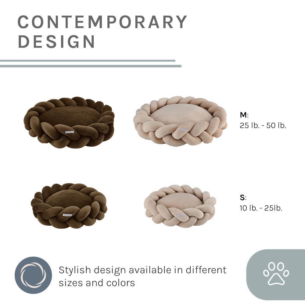 Ivy 27'' Dog Bed In Brown