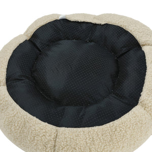 Chloe 19.68'' Cuddler Dog Bed In Beige