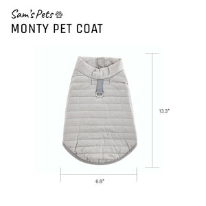 Monty Puffer Jacket In Silver / Size:Large