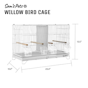 Willow 24'' Bird Cage In White