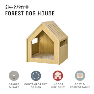 Forest 23'' Dog House In Natural Oak