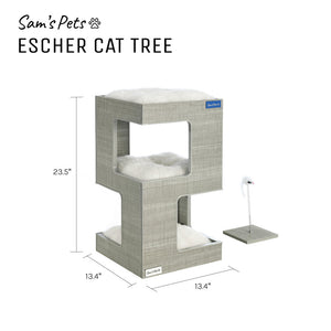 Escher Cat Tree 23.5'' In Grey