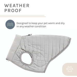 Monty Puffer Jacket In Silver / Size:Large