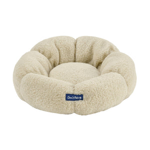 Chloe 19.68'' Cuddler Dog Bed In Beige