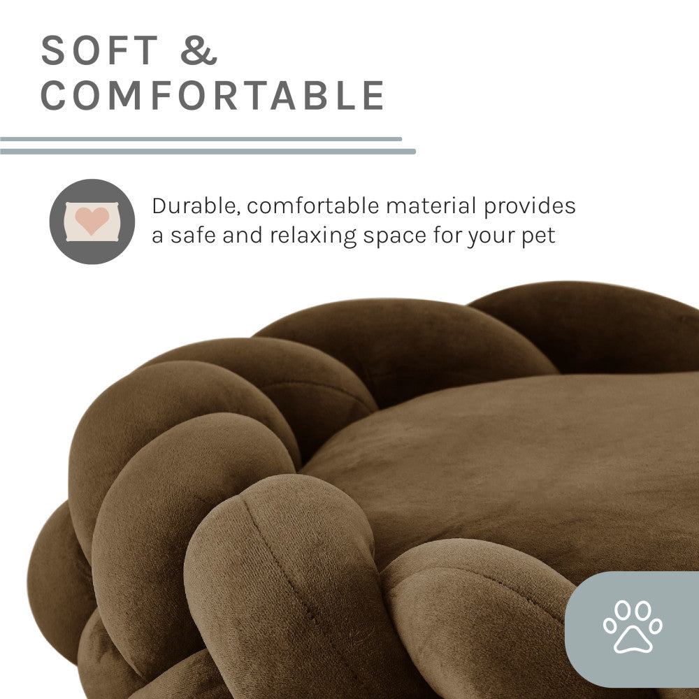 Ivy 27'' Dog Bed In Brown