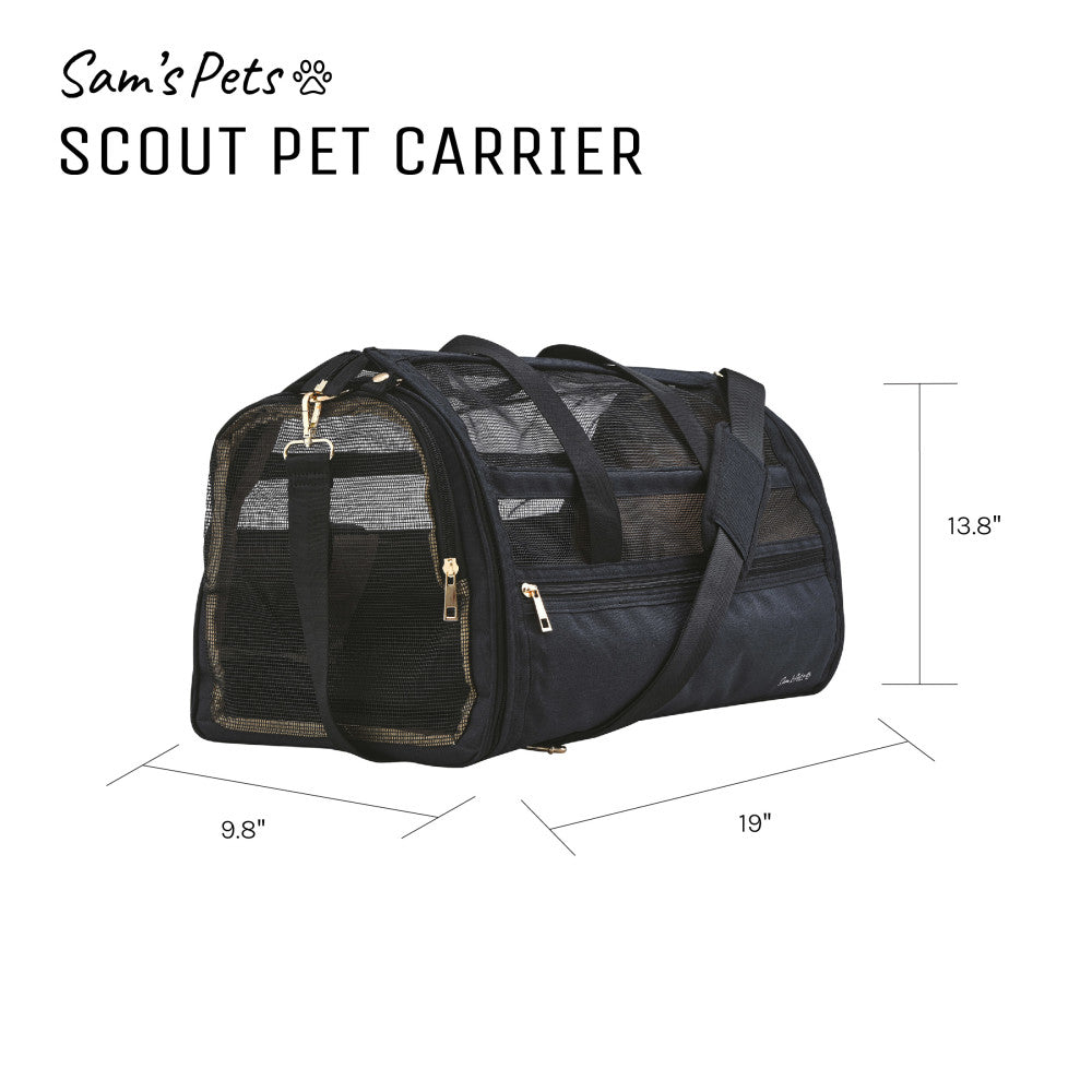 Scout 19'' Dog & Cat Carrier Bag Black