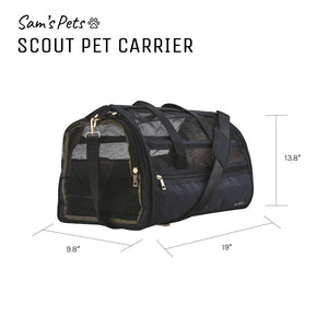 Scout 19'' Dog & Cat Carrier Bag Black
