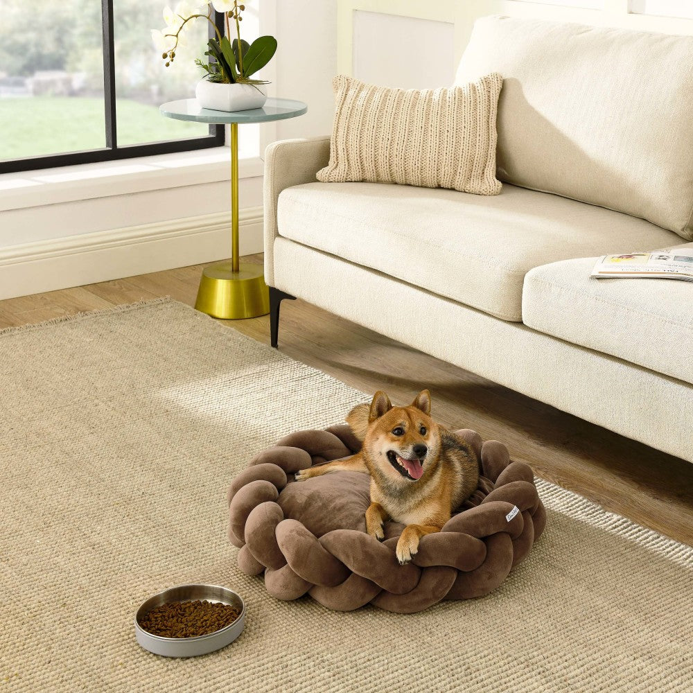 Ivy 20'' Dog Bed In Brown