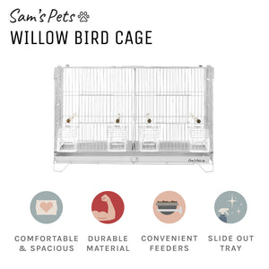Willow 24'' Bird Cage In White