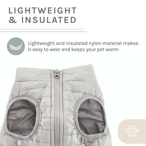Monty Puffer Jacket In Silver / Size:Large