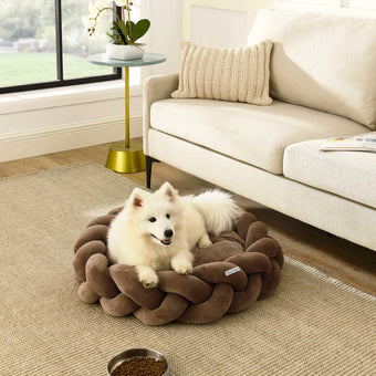 Ivy 27'' Dog Bed In Brown