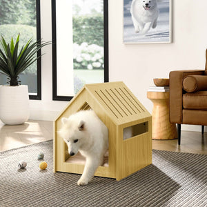 Forest 23'' Dog House In Natural Oak