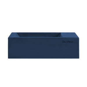 Sam's Pets Concrete Duke Pet Bowl 13'' In Navy Blue