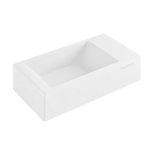 Sam's Pets Concrete Duke Pet Bowl 13'' In Sand White