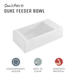 Sam's Pets Duke Pet Bowl 13'' In Sand White