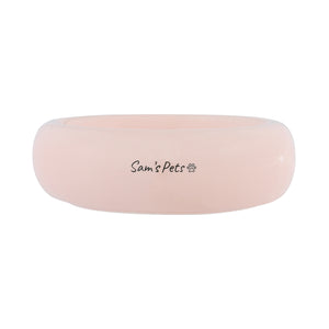 Sam's Pets Short Tulip Pet Bowl In Glossy Pink