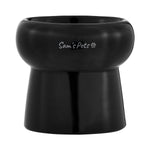 Sam's Pets Tall Tulip 2.0 Pet Bowl in Glossy Black