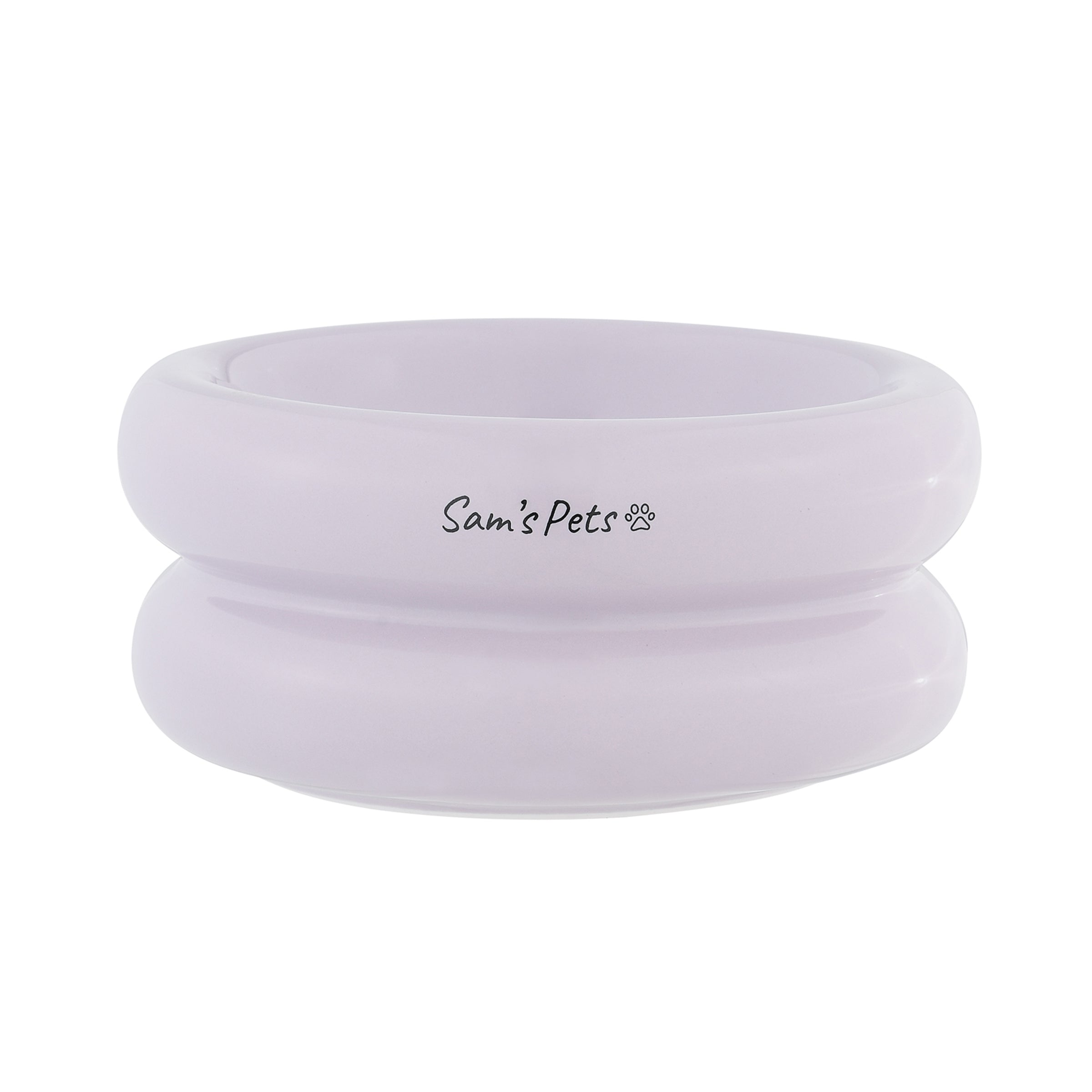 Sam's Pets Tall Tulip Pet Bowl In Glossy Lilac