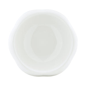 Sam's Pets Short Tulip 2.0 Pet Bowl in Glossy White
