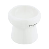 Sam's Pets Tall Tulip 2.0 Pet Bowl in Glossy White