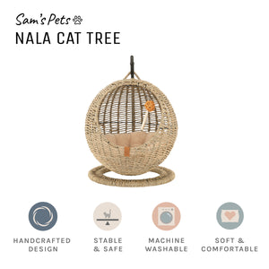 Sam's Pets Nala Hanging Egg Cat Condo In Beige