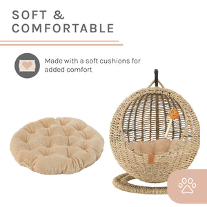 Sam's Pets Nala Hanging Egg Cat Condo In Beige
