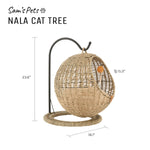 Sam's Pets Nala Hanging Egg Cat Condo In Beige