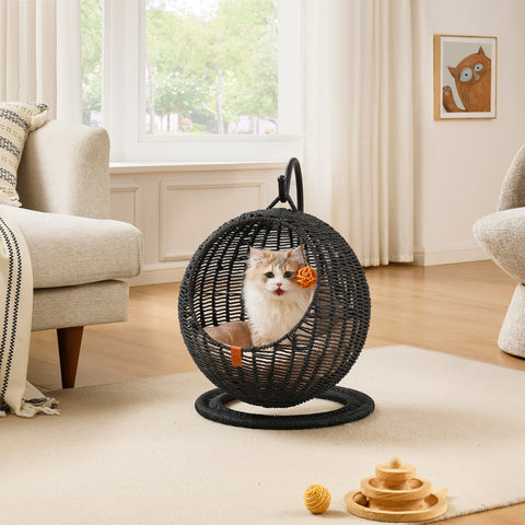 Sam's Pets Nala Hanging Egg Cat Condo In Black 