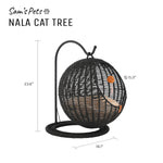 Sam's Pets Nala Hanging Egg Cat Condo In Black 