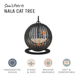Sam's Pets Nala Hanging Egg Cat Condo In Black 