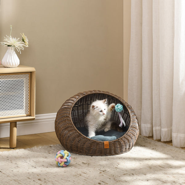 Sam s Pets Nala 20 Dog Cat Bed In Brown Oak Sam s Pets LLC