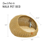 Sam's Pets Nala 20'' Dog/Cat Bed in Beige