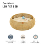 Sam's Pets Leo 19'' Dog/Cat Bed In Beige