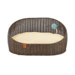 Sam's Pets Luna 23'' Dog/ Cat Bed In Brown Oak