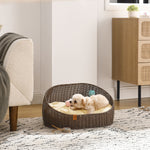 Sam's Pets Luna 23'' Dog/ Cat Bed In Brown Oak