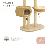 Sam's Pets Chase 63" Cat Tree In Natural Oak